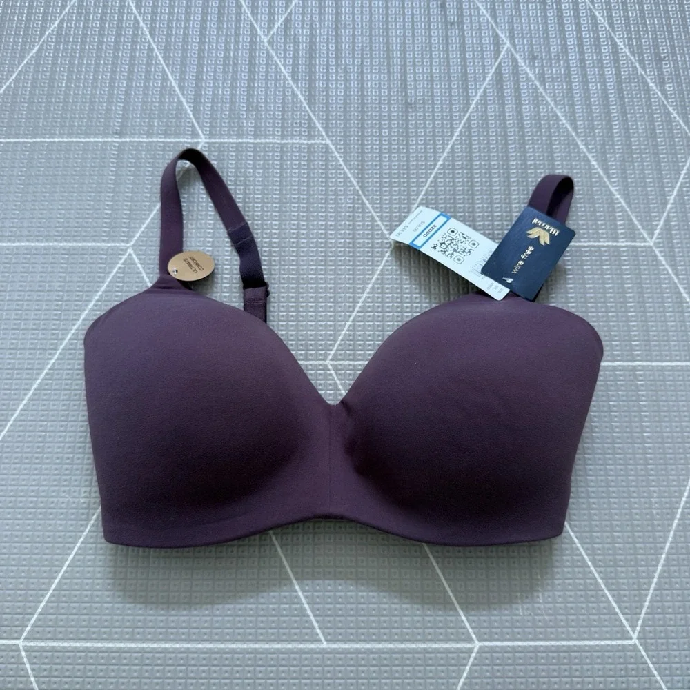NEW Wacoal How Perfect Wire Free T-shirt Bra 32DDD‎ Purple
